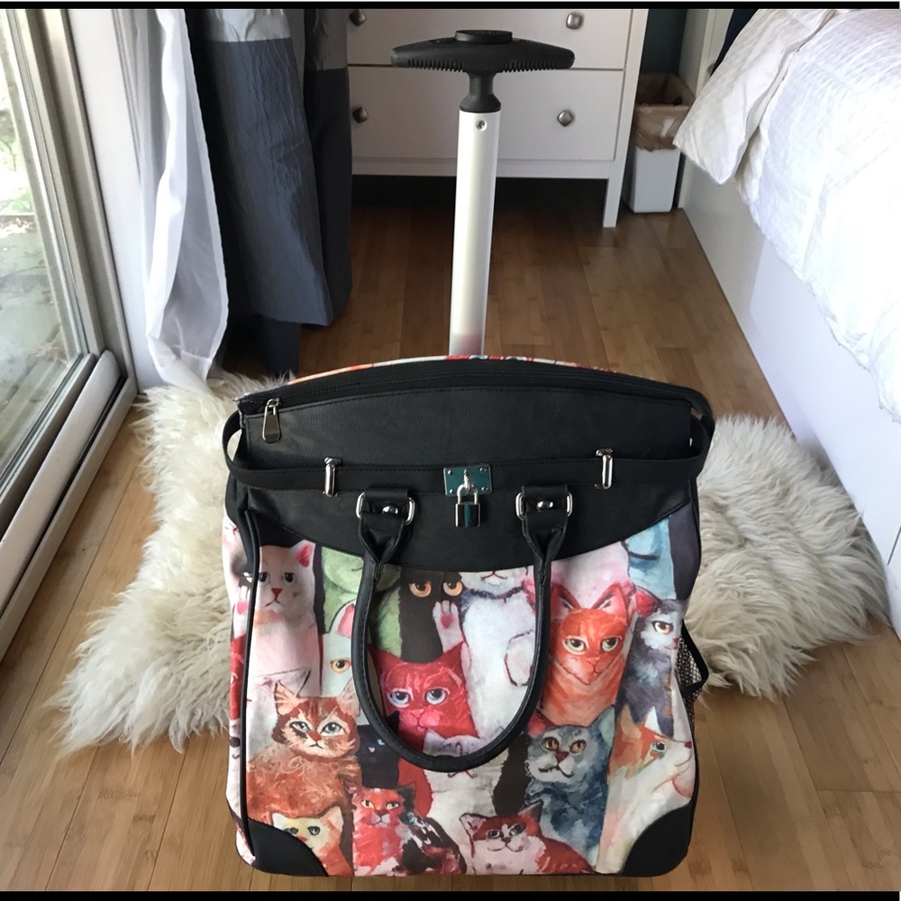 Alfa Rollies Cat Lovers Rolling Tote Bag